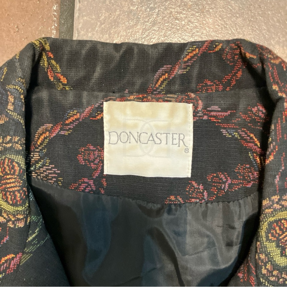 Doncaster Black Multicolor Patterned Blazer Donca… - image 4